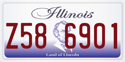IL license plate Z586901