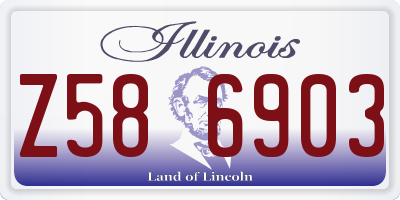 IL license plate Z586903