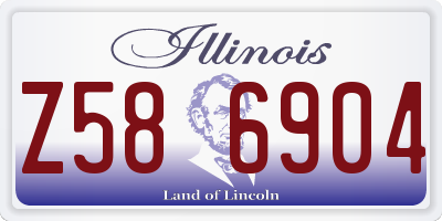 IL license plate Z586904