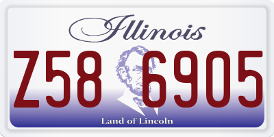 IL license plate Z586905