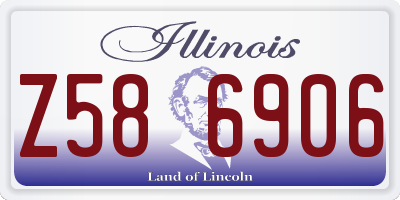 IL license plate Z586906