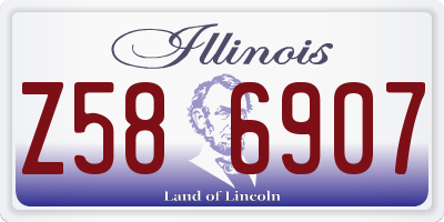 IL license plate Z586907