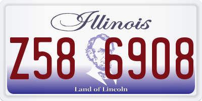 IL license plate Z586908