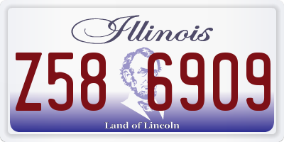 IL license plate Z586909