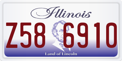 IL license plate Z586910