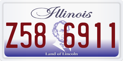 IL license plate Z586911