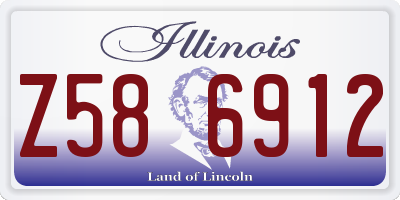 IL license plate Z586912