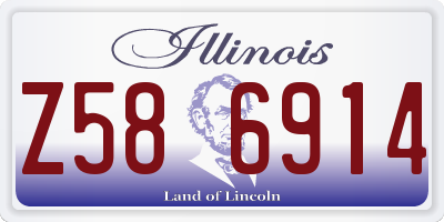 IL license plate Z586914