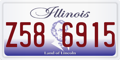 IL license plate Z586915