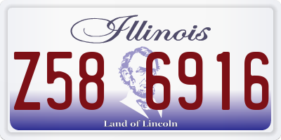 IL license plate Z586916