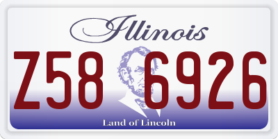IL license plate Z586926