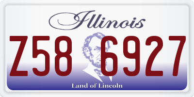 IL license plate Z586927