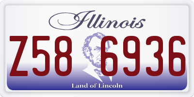 IL license plate Z586936