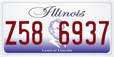 IL license plate Z586937