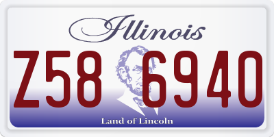 IL license plate Z586940