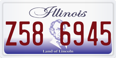IL license plate Z586945