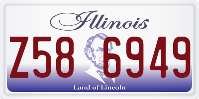 IL license plate Z586949