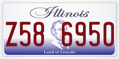 IL license plate Z586950