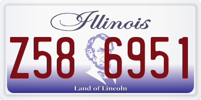 IL license plate Z586951