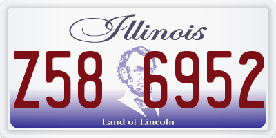 IL license plate Z586952