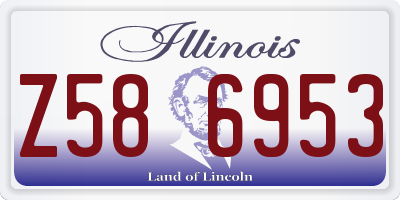 IL license plate Z586953