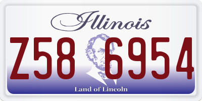 IL license plate Z586954