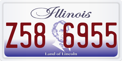 IL license plate Z586955