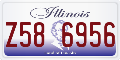IL license plate Z586956