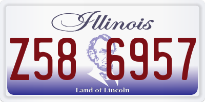 IL license plate Z586957