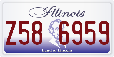 IL license plate Z586959
