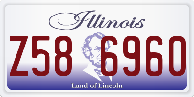 IL license plate Z586960