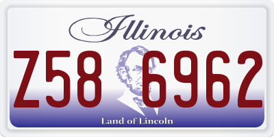 IL license plate Z586962