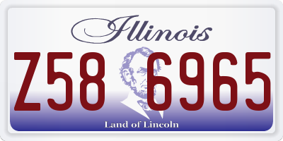 IL license plate Z586965