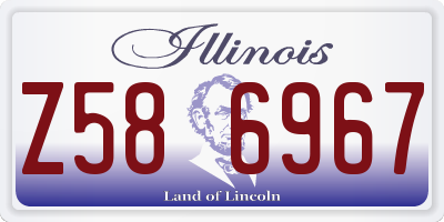 IL license plate Z586967