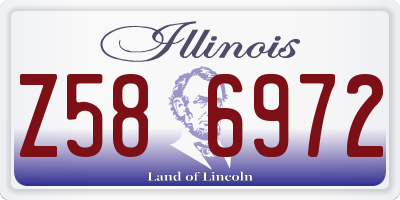 IL license plate Z586972
