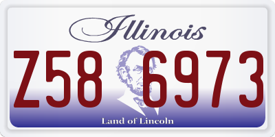 IL license plate Z586973