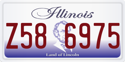 IL license plate Z586975