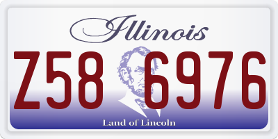 IL license plate Z586976