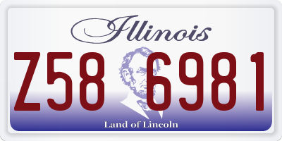 IL license plate Z586981