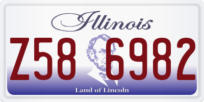 IL license plate Z586982