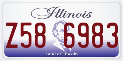 IL license plate Z586983