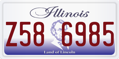 IL license plate Z586985