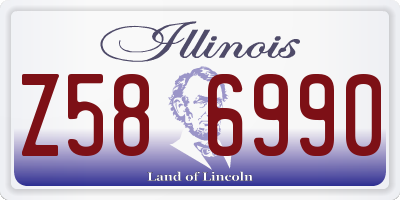 IL license plate Z586990