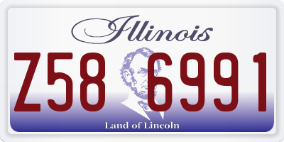 IL license plate Z586991