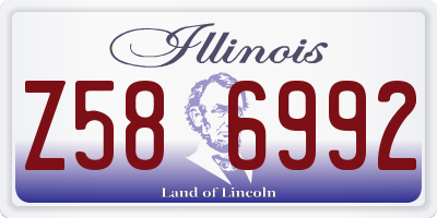 IL license plate Z586992