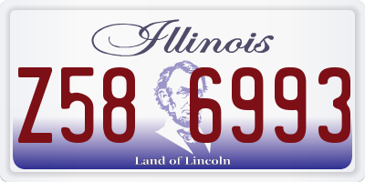 IL license plate Z586993