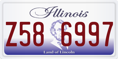 IL license plate Z586997