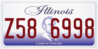 IL license plate Z586998