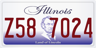 IL license plate Z587024