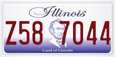 IL license plate Z587044